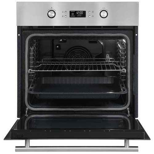 Exquisit Einbaubackofen EBEP 697-3H in Silber mit 70 l Volumen, elektrisch mit Pyrolyse-Selbstreinigung und Heißluft - Bild 4