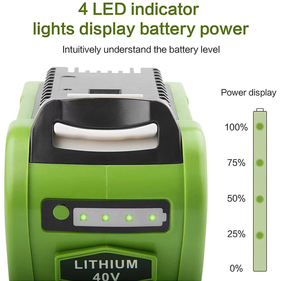 Greenworks 40V G-Max Lithium-Ionen-Ersatzakku 8,0Ah für Rasenmäher und Elektrowerkzeuge - Bild 5