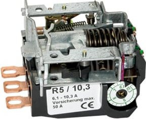 Riegler Motorschutzrelais Überströmrelais Schwarz 6,10 - 10,3 A - Bild 1