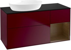V&B Waschtischunterschrank Finion mit Wandbeleuchtung, Breite: 120 cm, Höhe: 50,1 cm, Tiefe: 50,1 cm - Bild 1