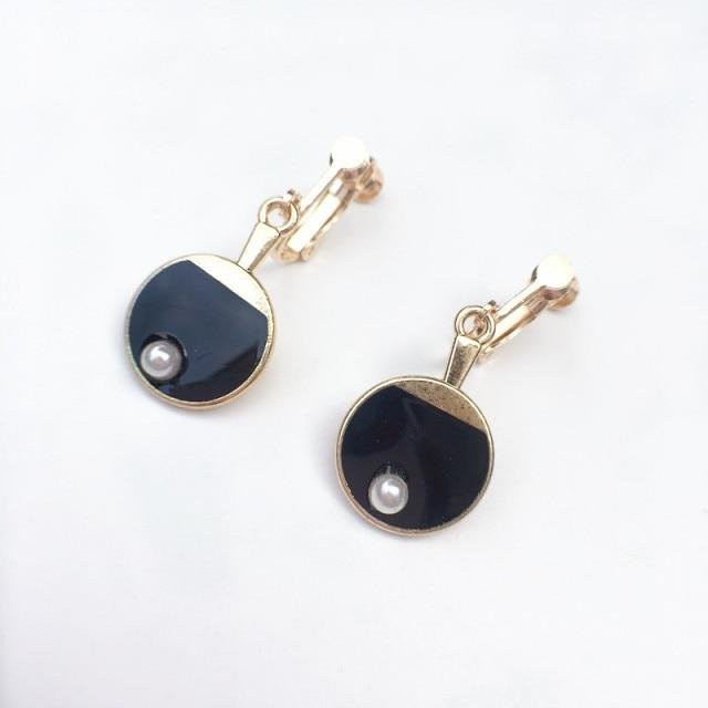 YIRAN Jewelry Ohrring, Tischtennis Schläger, Messing, Perle, gray, Damen - Bild 1