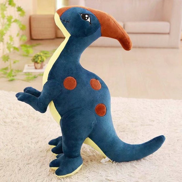 Parasaurolophus Stehender Dinosaurier Plüschtier, Blau Grün, ab 14 Jahren - Bild 1