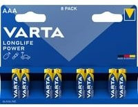 VARTA Longlife Power AAA Batterien, 8 Stück, Blau/Gelb - Bild 1