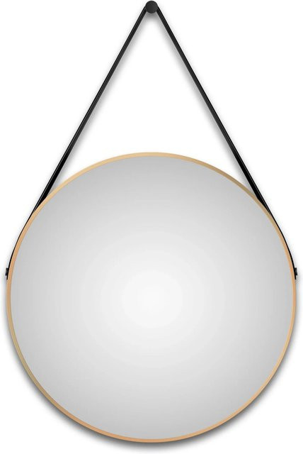 TALOS Wandspiegel rund in Gold mit Aluminiumrahmen Durchmesser: 80 cm - Bild 1