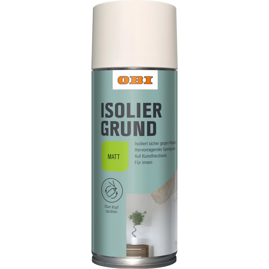 OBI Isolier-Grundierung Spray Weiß matt für Putz 400 ml - Bild 2