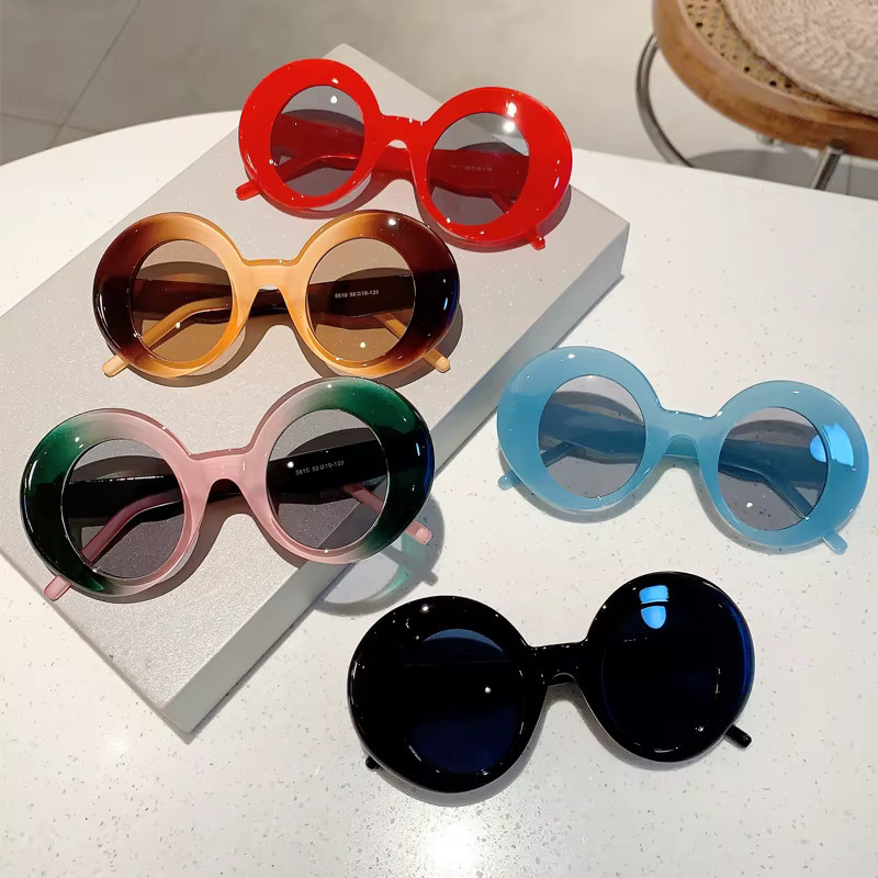 Kammpt Sonnenbrille, rund, Vollrand, Kunststoff, Damen - Bild 2