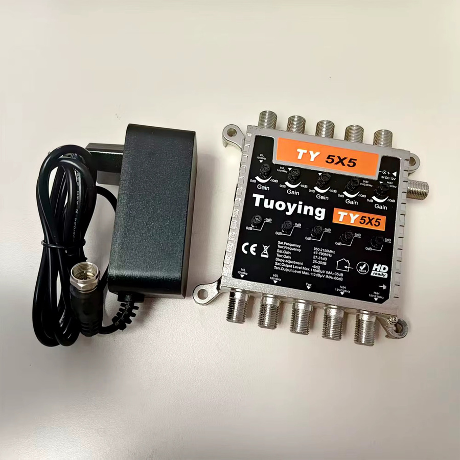 Tuoying Satellitensignalverstärker für 5x5 TV-Signale in Schwarz und Silber - Bild 3