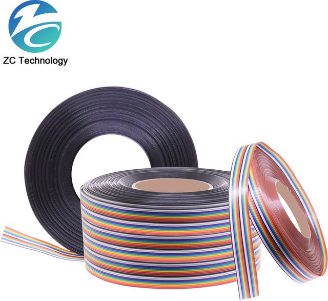 Multicolor Flachbandkabel Dupont Draht mit 1,27mm Pitch für FC Dupont-Anschluss, Länge: 1 m - Bild 1