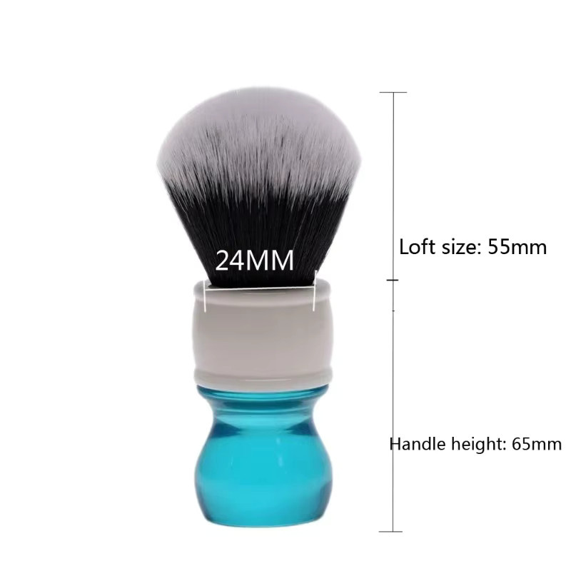 Yaqi Aqua Tuxedo Synthetischer Rasierpinsel, 24mm, Herren - Bild 2