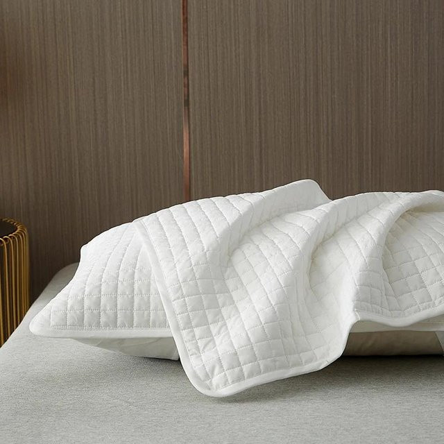 Einfacher Kissenbezug aus Baumwolle von Your Warm Home, weiß, B/H: 48 x 74 cm - Bild 1