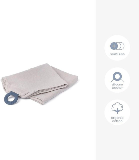 Doomoo Stilltuch MOM'NPLAY in Beige aus Bio-Baumwolle und Silikon - Bild 1