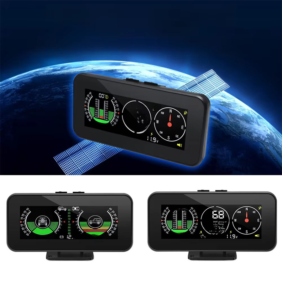 MAIMEIMI Auto Head Up Display M60 M50 Digitaler GPS Tacho mit Smart Slope Meter für Offroad 4x4 in Schwarz - Bild 3