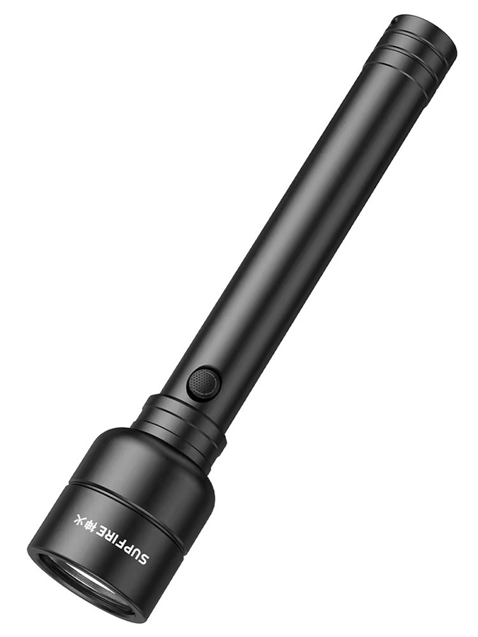 SUPERFIRE Taschenlampe Y16 in Schwarz mit 20 W LED, IP46 wasserdicht und wiederaufladbarem 8000 mAh Akku - Bild 5
