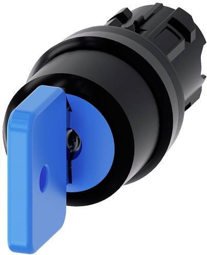 Siemens Schlüsselschalter 3SU1000-4GN01-0AA0 in Blau mit IP66, IP67, IP69/IP69K Schutzart aus Kunststoff - Bild 1