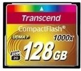 Transcend CompactFlash Speicherkarte 128GB mit bis zu 160MB/s Lesegeschwindigkeit und 120MB/s Schreibgeschwindigkeit, UDMA 7, Multicolour - Bild 1