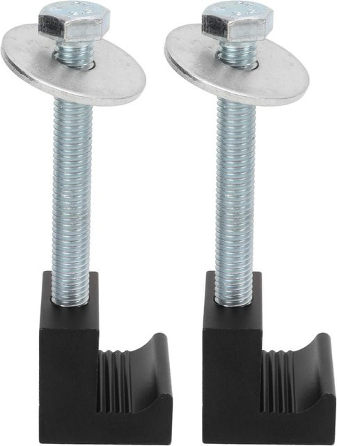 2 Stück Igeteck Universal Schwerlast Zurrgurte aus Aluminiumlegierung mit J-Haken und Crossover für Pritschenwagen, Grau - Bild 1