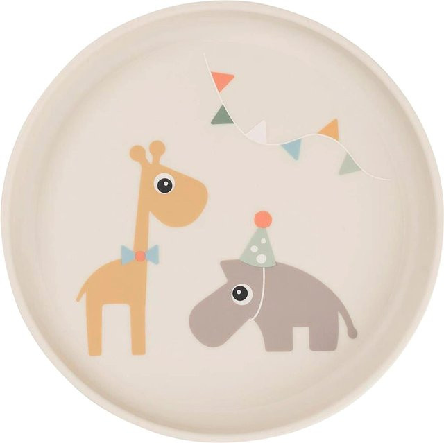 Done By Deer Esslernteller Foodie Celebration in Sand/Beige aus Melamin - Bild 1