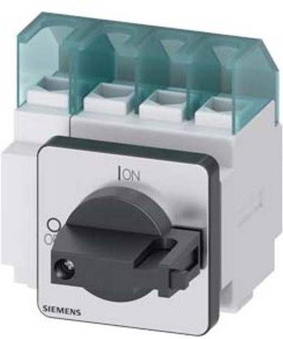 Siemens Lasttrennschalter Schwarz 4polig 25A 16mm² 690 V/AC 3LD21221TL11 - Bild 1
