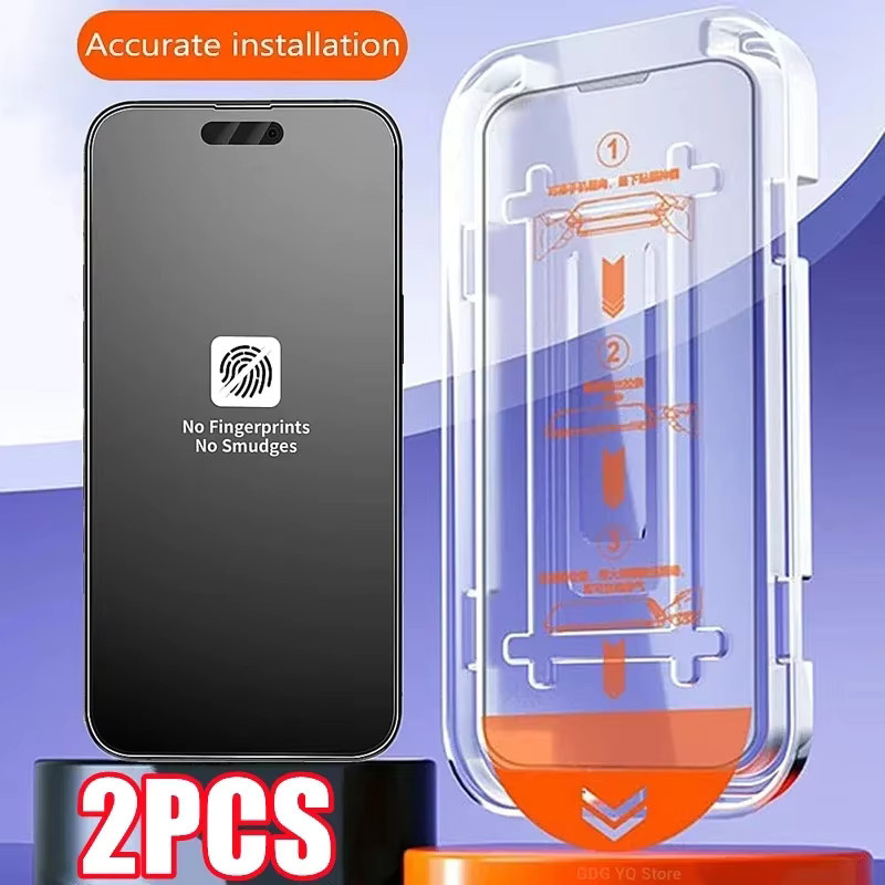 Arvin Displayschutzfolie Milchglas mit matter oleophober Beschichtung für iPhone 11, 12, 13, 14, 15, 16, 17 Pro Max und XR X, transparent - Bild 2