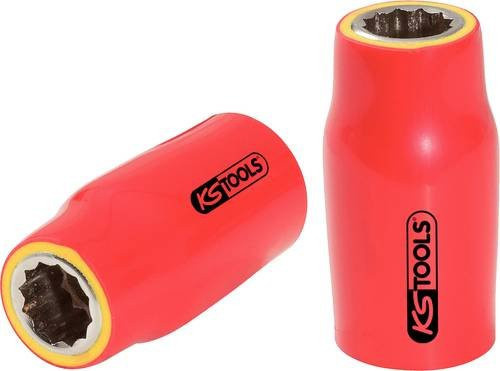 KS Tools Isolierte Stecknuss 1/2 Zoll in Rot aus Chrom-Vanadium - Bild 1