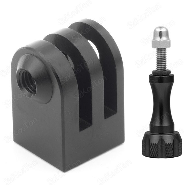 SZKOSTON Mini Stativ Adapter CNC Einbeinstativ Halterung Basis in Schwarz für GoPro Hero 12 11 10 9, DJI OSMO Action 4 und Insta 360X4 Kamera Zubehör - Bild 1
