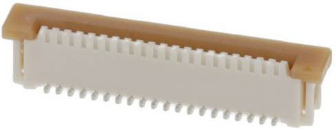 Molex FFC/FPC-Anschluss mit 20 Polen, Rastermaß 1.00 mm, Farbe: Weiß - Bild 1