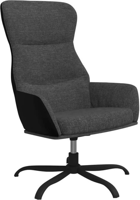 vidaXL Relaxsessel Dunkelgrau mit Armlehnen und 360-Grad-Drehfunktion - Bild 1