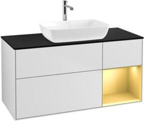 V&B Waschtischunterschrank Finion in Weiß lackiert, B/T/H: 120 x 50,1 x 50,1 cm - Bild 1