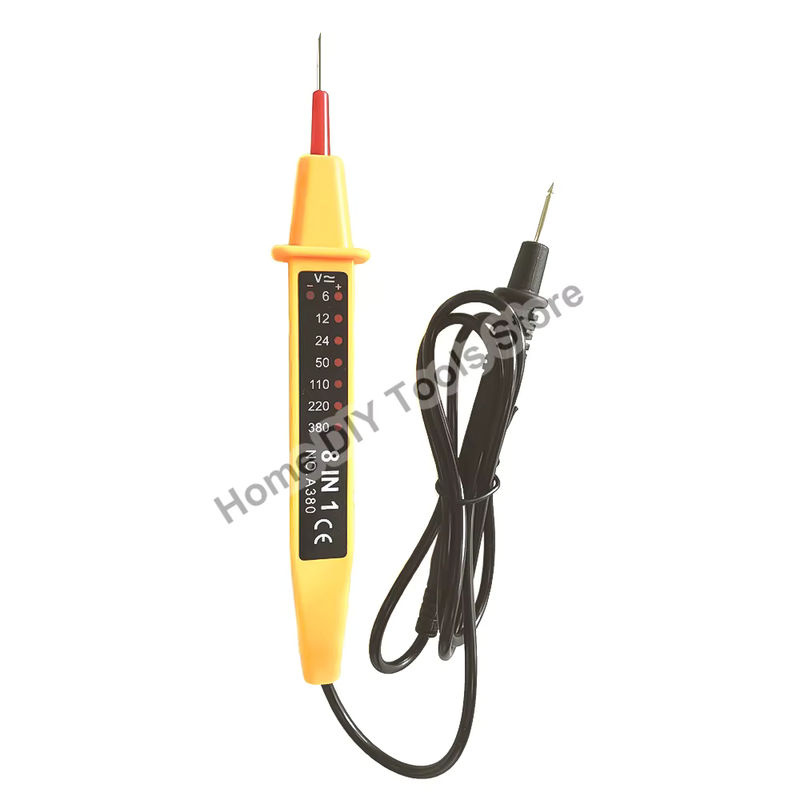 Aideepen 8-in-1 Spannungsprüfer AC DC 6–380 V mit automatischer Induktionsanzeige und LED-Licht als elektrischer Stiftdetektor für Elektriker - Bild 2