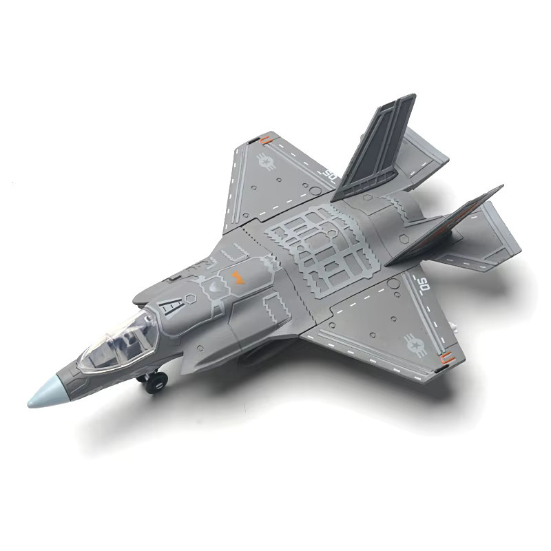 LMKJ F-35 Stealth Fighter Lightning II Modellbausteine im Maßstab 1:72, graues Spielzeug-Fahrzeug Set für Kinder ab 3 Jahren - Bild 2
