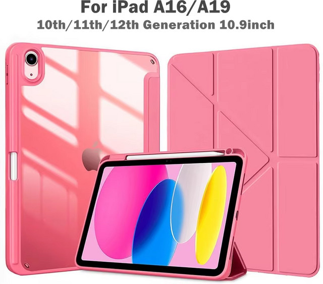 ZNOVAY Tablet-Hülle für iPad 11. Generation 2025 mit Stifthalter und Auto-Wake & Sleep-Funktion, Farbe: Schwarz - Bild 1