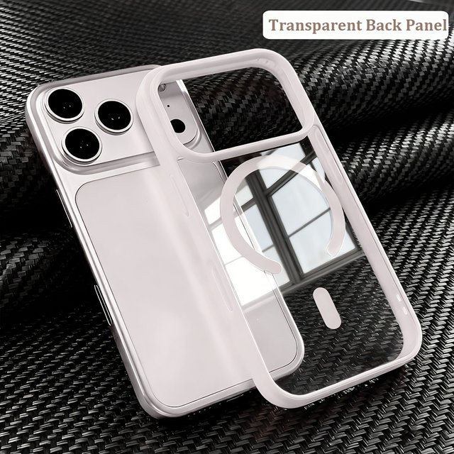 MagSafe Wireless-Ladehülle für Apple iPhone 17 16 15 14 13 12 Pro Max Plus – Transparente Acryl Anti-Sturz-Hülle - Bild 1