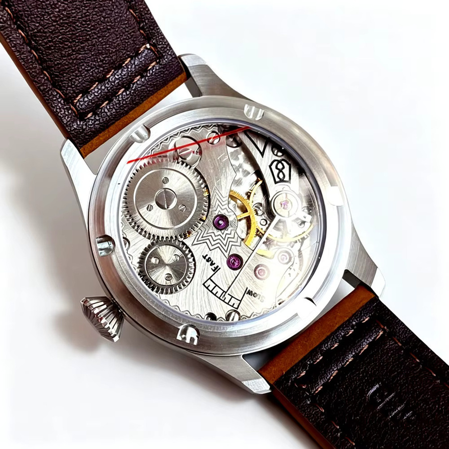 Tandorio Armbanduhr Automatik, Edelstahl, 42 mm, Herren, Schwarz, Silber - Bild 5