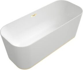 Villeroy & Boch Rechteck-Freistehwanne FINION in Weiß mit Gold, B/T: 170 x 70 cm - Bild 1