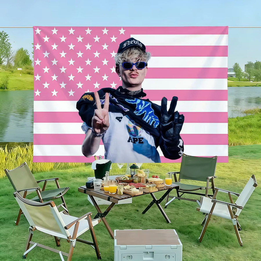 Joost Klein Flagge von Warner Bros. als Wandkunst und Dekoration für Party, Club oder Outdoor, B/H: 60 x 40 cm - Bild 4