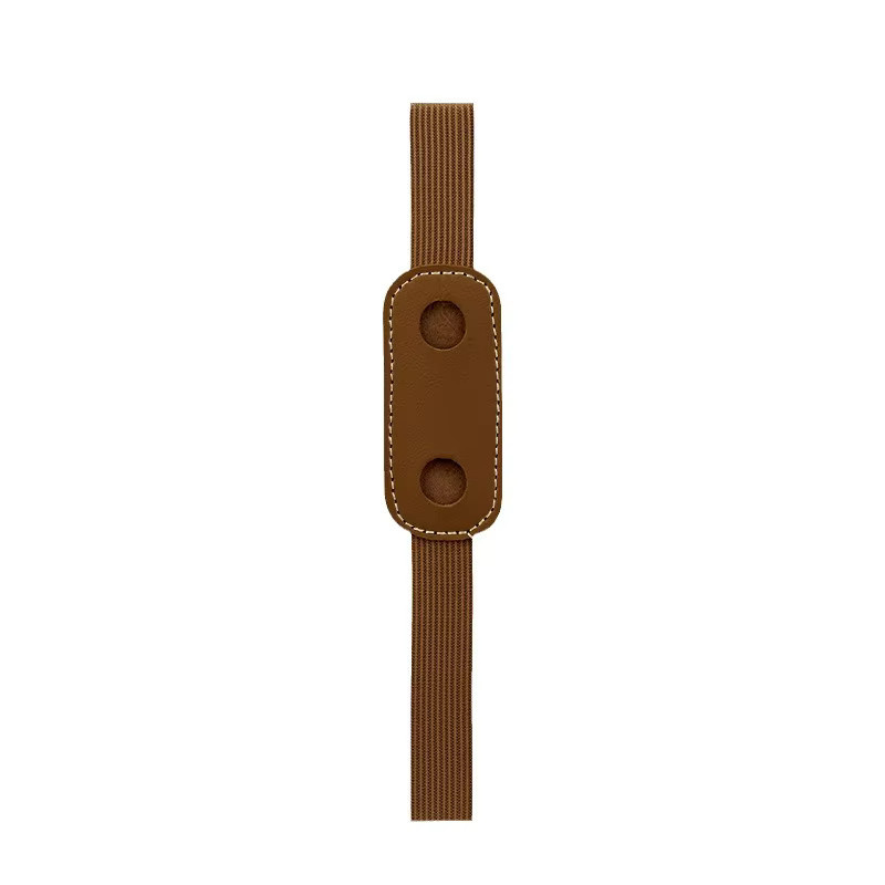 Stifthülle aus Leder mit elastischem Gummiband in Beige für dein Notizbuch - Bild 3