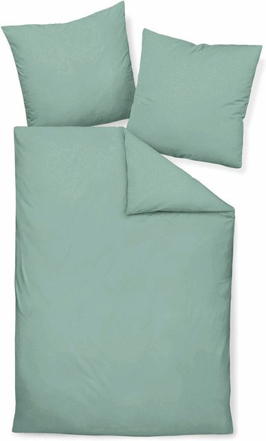 Piano Unisex Bettwäsche Seersucker Baumwolle Green, Bettbezug 135 x 200 cm und Kissenbezug 80 x 80 cm - Bild 1