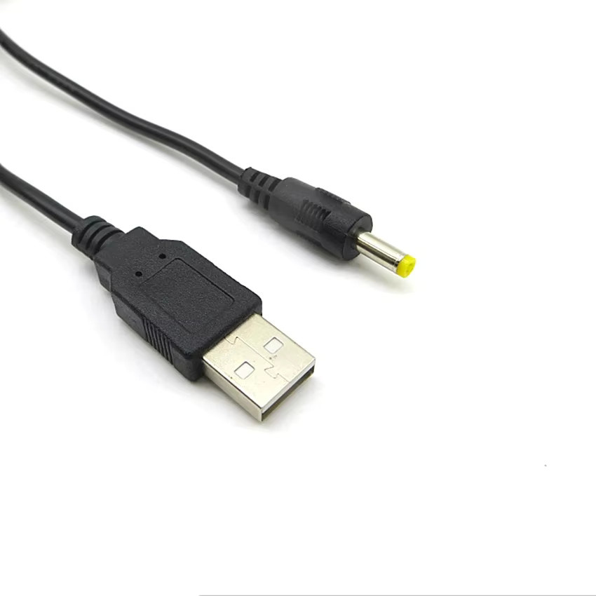 JCD USB zu DC Ladekabel Schwarz für PSP 1000 2000 3000 mit 4,0 x 1,7 mm Stecker 5 V - Bild 2