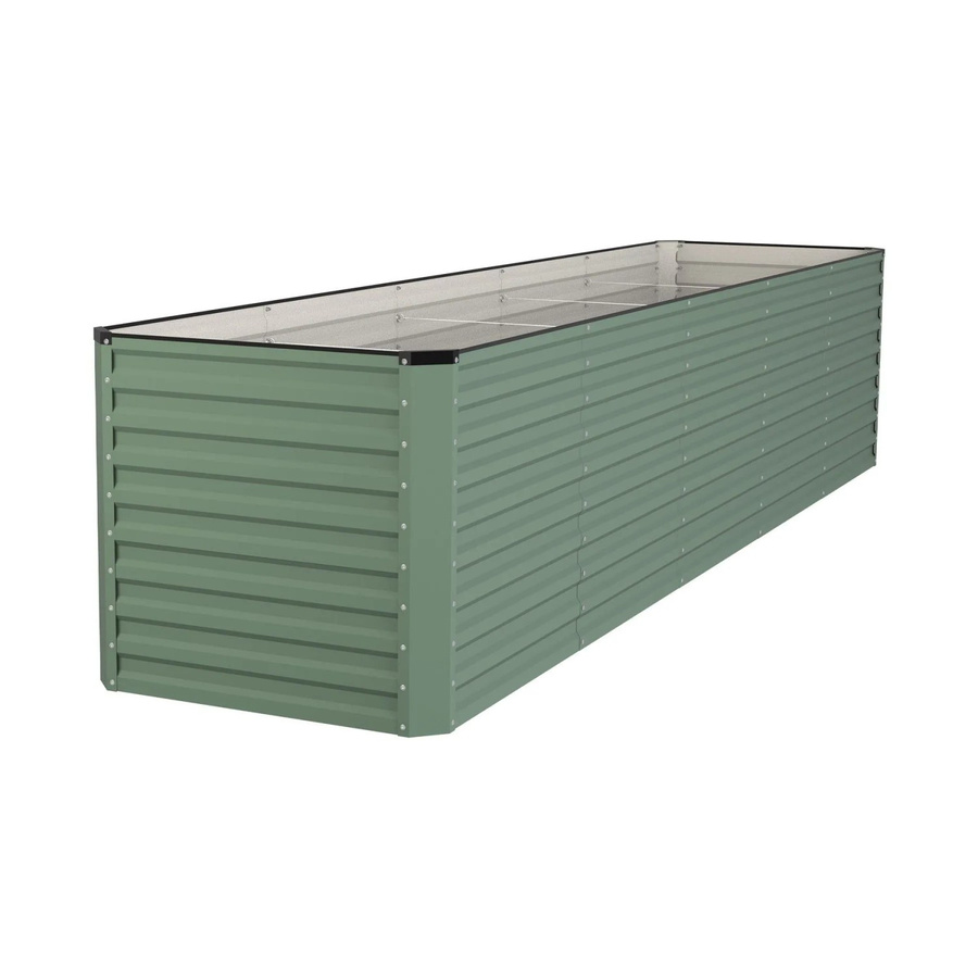 RIVARO Select Hochbeet von VidaAtHome.de aus Stahl in Waldgrün mit Silber, B: 425 cm, T: 100 cm, H: 90 cm - Bild 2