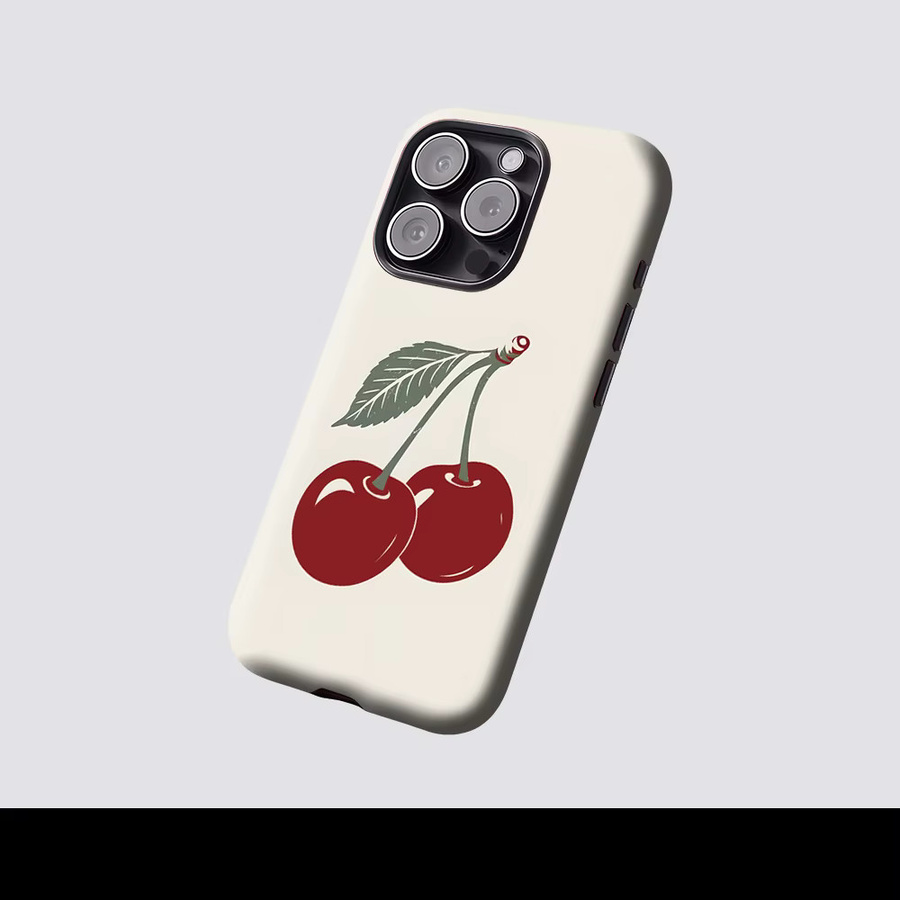Potdemiel Magnetische Handyhülle mit Vintage Kirschblüten-Design für iPhone 17 16 15 14 13 Pro Max Plus, Mehrfarbig - Bild 2