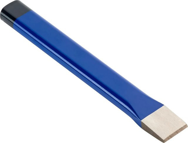 LUX-TOOLS Flachmeißel aus Chrom-Vanadium-Stahl in Blau, Länge: 200 mm - Bild 1