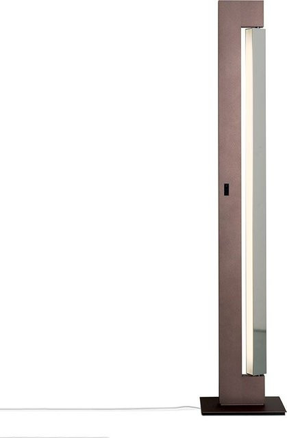 Nemo Lighting Ara DTW LED-Stehleuchte in Mokka und poliertem Aluminium mit dim2warm Funktion - Bild 1