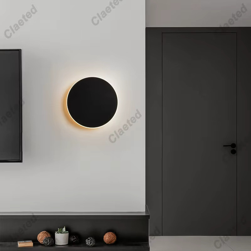 Claeted LED Wandlampe mit Touch-Schalter in kreisförmigem Design, Farbe: Weiß, Durchmesser: 20 cm - Bild 3