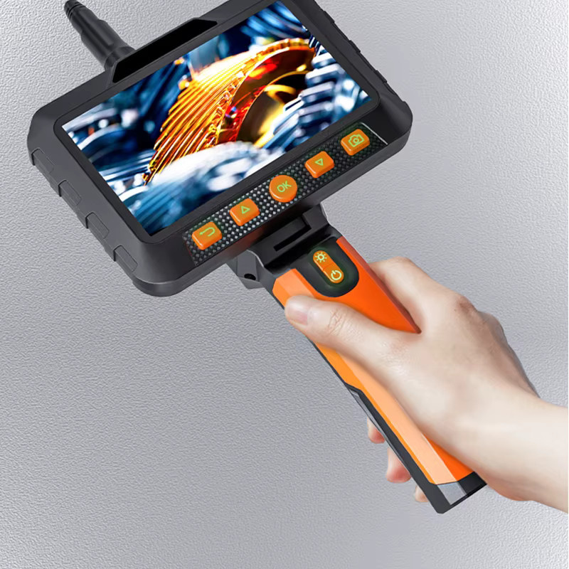 VISHRT Endoskop Video Auto-Inspektionskamera mit 5 Zoll IPS Bildschirm, HD1080P Autofokus, Einzel-, Dual- oder Dreifach-Objektiv und LED-Beleuchtung - Bild 2