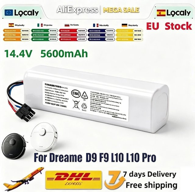 Wiederaufladbarer Lithium-Akku für Xiaomi Mijia Drewe, 5600mAh, 14.4V, Farbe: Weiß - Bild 1