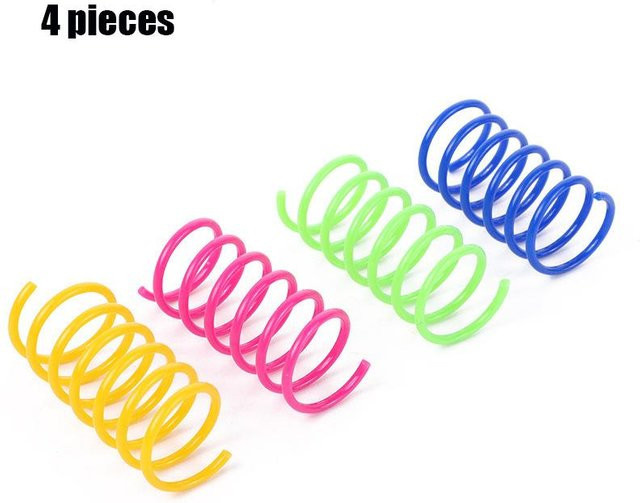 BC Pet Supplies Katzenspielzeug, Federn und Spiralfedern, 4-teiliges Set - Bild 1