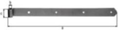 GAH Alberts Ladenband aus Edelstahl, poliert, grau, B/H/T: 40 x 4 x 13 mm, Länge: 400 mm - Bild 1