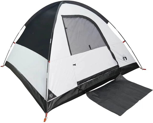 vidaXL Kuppel-Campingzelt für 3 Personen in Weiß und Dunkelblau, wasserdicht - Bild 1
