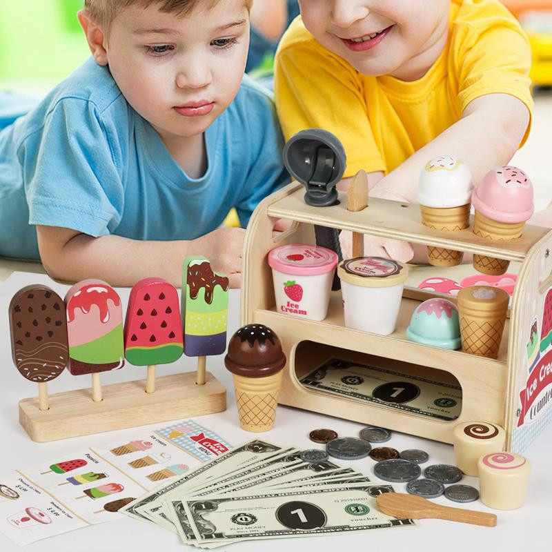 Bai Fen Bai Toys Holz-Eiscreme-Theke Spielset, ab 3 Jahre - Bild 2