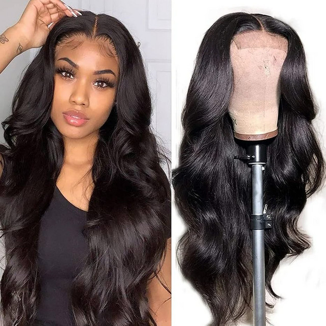 hairmoda Body Wave HD Lace Front Perücke, brasilianisches Echthaar, 200% Dichte, Damen - Bild 1